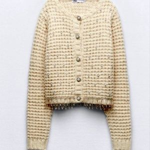 Beaded Knit Cardigan